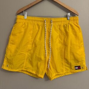 Tommy Hilfiger‎ Mens Yellow Swim Trunks Size XL NEW